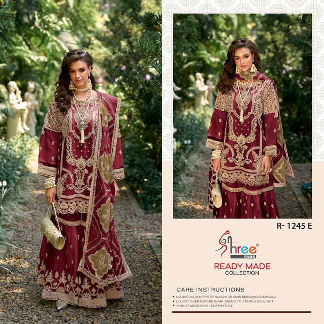 R 1245 By Shree Organza Embroidery Pakistani Suis Wholesale Price In Surat